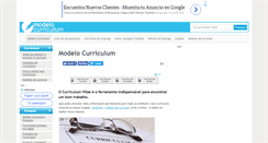 Desktop Screenshot of modelo-curriculum.com